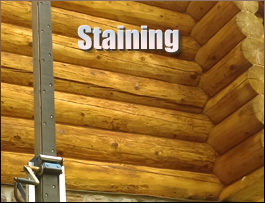  Micro, North Carolina Log Home Staining